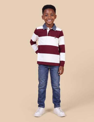 U.S. Polo Assn. Kids Horizontal Striped Regular Fit Polo Shirt