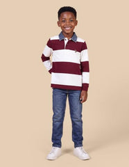 U.S. Polo Assn. Kids Horizontal Striped Regular Fit Polo Shirt