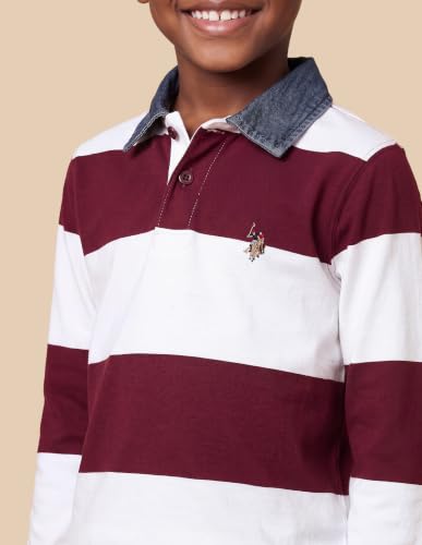 U.S. Polo Assn. Kids Horizontal Striped Regular Fit Polo Shirt