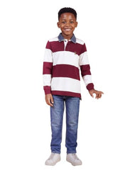 U.S. Polo Assn. Kids Horizontal Striped Regular Fit Polo Shirt