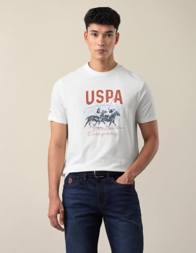 U.S. Polo Assn. Denim Co. Men's Graphic Brand Printed Slim Fit T-Shirt