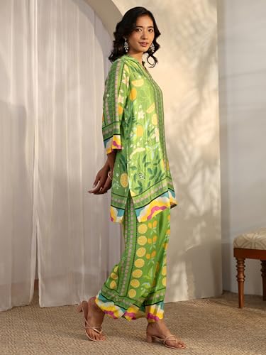 Libas Printed Straight Co-Ord Set For Women (401476S)