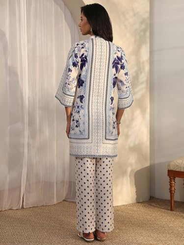 Libas Printed Cotton Blend Straight Co-Ord Set For Women (401483S)