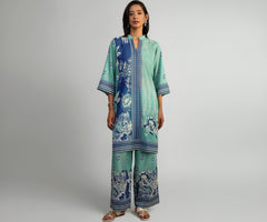 Libas Printed Cotton Blend Straight Co-Ord Set For Women (401493S)