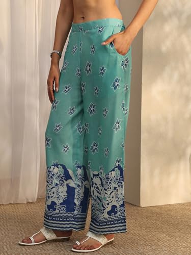 Libas Printed Cotton Blend Straight Co-Ord Set For Women (401493S)