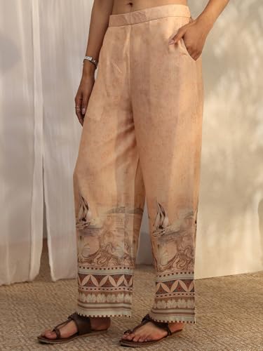 Libas Printed Cotton Blend Straight Co-Ord Set For Women (401496S)
