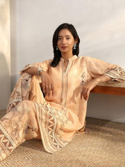 Libas Printed Cotton Blend Straight Co-Ord Set For Women (401496S)