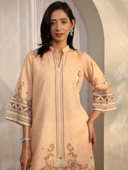 Libas Printed Cotton Blend Straight Co-Ord Set For Women (401496S)