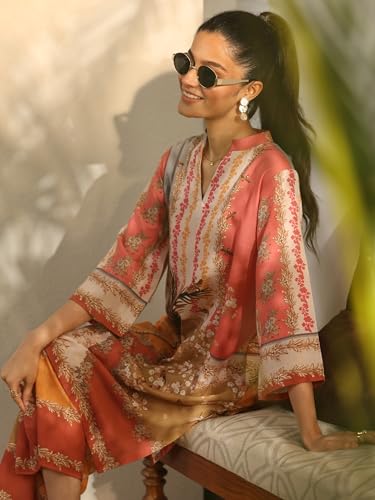 Libas Printed Straight Co-Ord Set For Women (401499S)