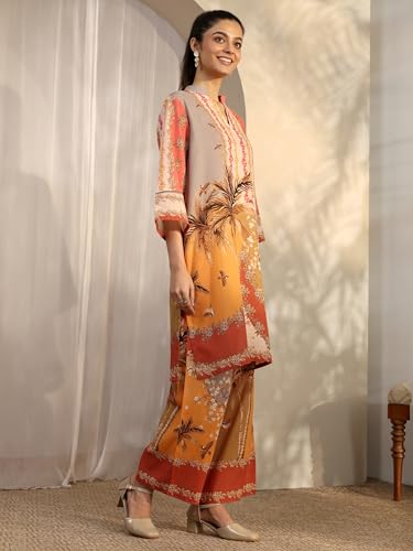 Libas Printed Straight Co-Ord Set For Women (401499S)