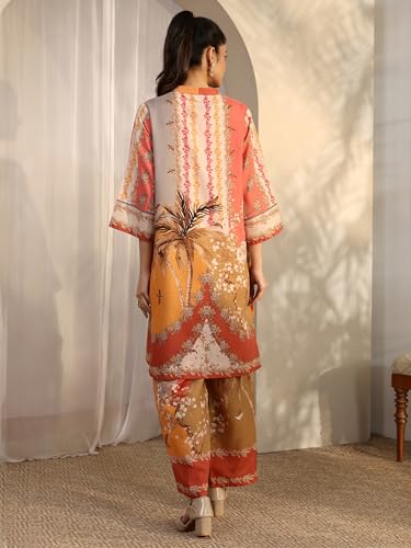 Libas Printed Straight Co-Ord Set For Women (401499S)