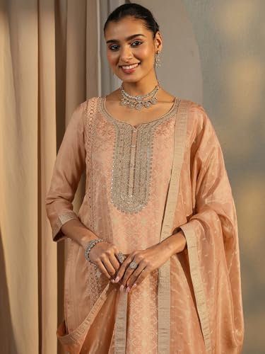 Libas Embroidered Silk Blend Straight Kurta Sets For Women 99952AS
