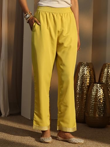Libas Woven Design Silk Blend Straight Kurta Set For Women (99955AS)