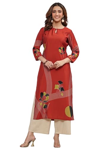 Libas Printed Silk Blend Straight Kurta