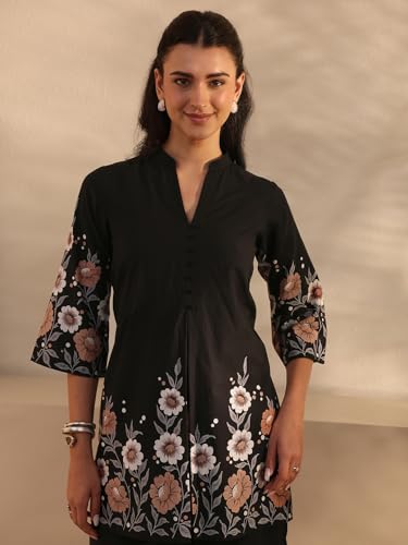 Libas Printed Cotton A-Line Co-Ord Set