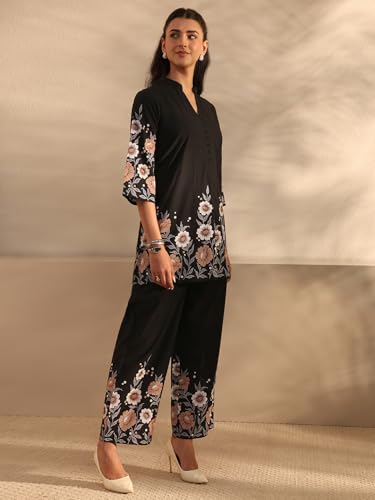 Libas Printed Cotton A-Line Co-Ord Set