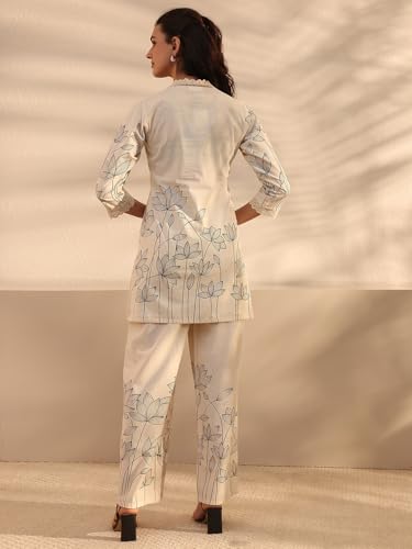 Libas Printed Cotton A-Line Co-Ord Set