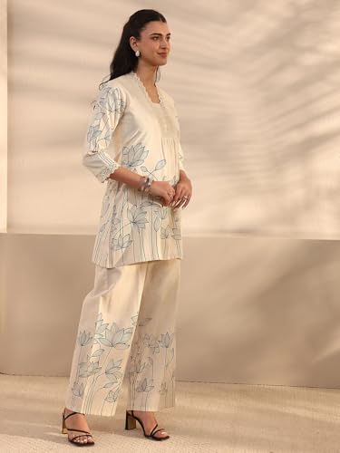 Libas Printed Cotton A-Line Co-Ord Set