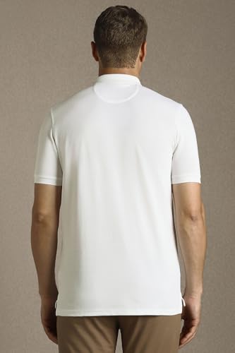 Louis Philippe Men Striped Polo Collar Golf Leisure T Shirt