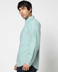 Men's Checks Button-Down Collar Shirt