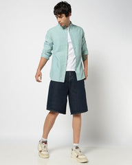 Men's Checks Button-Down Collar Shirt