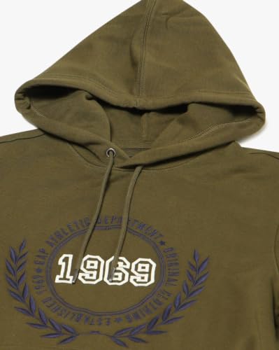 Men's Numeric Hoodie, Dark Green, M
