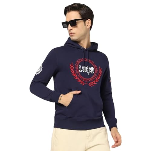 Men's Numeric Hoodie, Navy, M