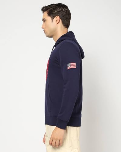 Men's Numeric Hoodie, Navy, M