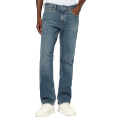 Men Solid Mid Waist Jeans, Medium Blue, 30