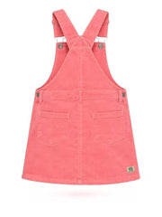 Gini and Jony Girls Pink Applique Denim Sleeveless Dungree 3-4 Years