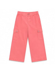Gini and Jony Girls Pink Cotton Trouser Elasticated