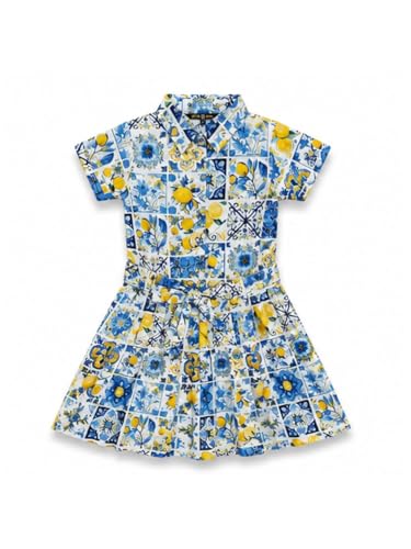 Gini and Jony Girls White Cotton Dress Half Sleeves