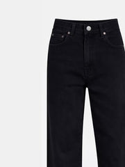Gini and Jony Boys Black Solid Denim Elasticated Jeans 4-5 Years