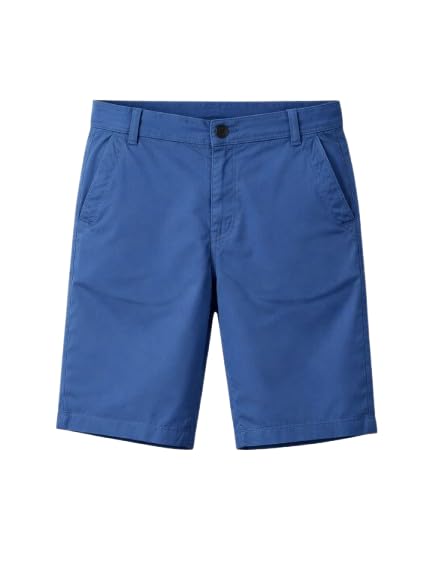 Gini and Jony Boys Navy Cotton Bermuda Fixed Waist