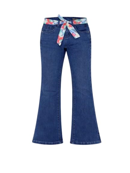 Gini and Jony Girls Blue Denim Jeans Fixed Waist
