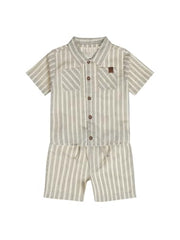 Boys Cotton 2 Piece Set Shirt & Shorts