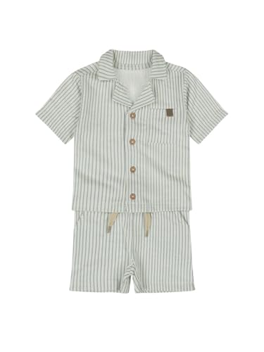 Boys Stripped Cotton 2 Piece Set Shirt & Shorts