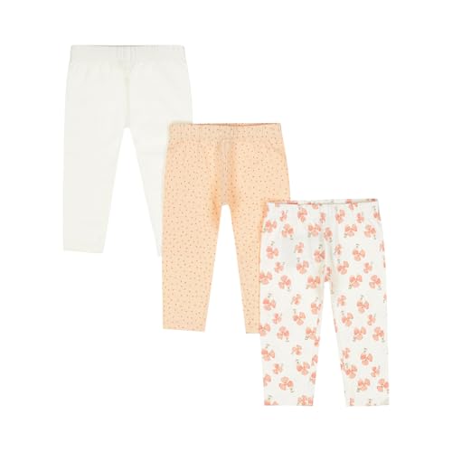 GJ Baby Girls Orange Graphic Print Cotton Elasticated Leggings 18-24 Months
