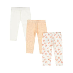 GJ Baby Girls Orange Graphic Print Cotton Elasticated Leggings 18-24 Months
