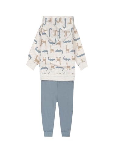 Boys Printed 3 Piece Set Cardigan, T-Shirt & Trousers