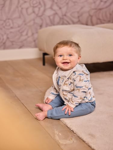 Boys Printed 3 Piece Set Cardigan, T-Shirt & Trousers