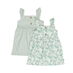 Girls Cotton Sleeveless Dress Pack of 2