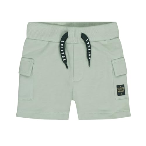 GJ Baby Boys Mint Green Solid Cotton Elasticated Shorts 18-24 Months