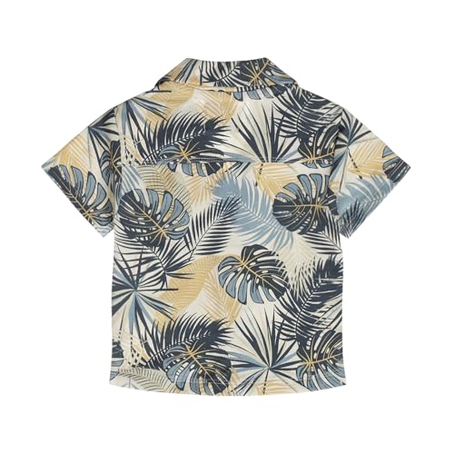 GJ Baby Boys Blue Tropical Print Cotton Half Sleeves Shirt 18-24 Months