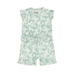 GJ Baby Girls Floral Printed Cotton 2-Piece Set (T-Shirt & Shorts)