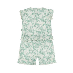 GJ Baby Girls Floral Printed Cotton 2-Piece Set (T-Shirt & Shorts)