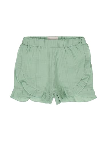 GJ Baby Girls Green Solid Cotton Elasticated Shorts 18-24 Months