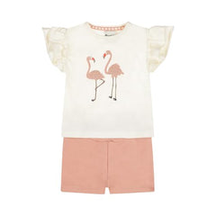 Girls Cotton Printed 2 Piece Set T-Shirt and Shorts