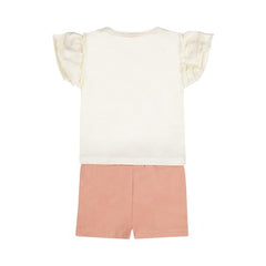Girls Cotton Printed 2 Piece Set T-Shirt and Shorts