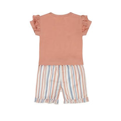 Girls Cotton 2 Piece Set T-Shirt & Shorts